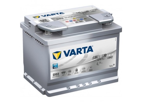 Μπαταρία αυτοκινήτου Varta Start Stop AGM D52 - 12V 60 Ah - 680CCA A(EN) εκκίνησης 