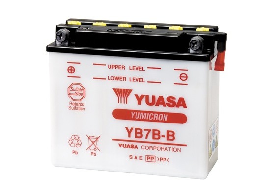 Μπαταρία μοτοσυκλετών YUASA Yumicron YB7B-B - 12V 7 (10HR) - 115 CCA (EN) εκκίνησης