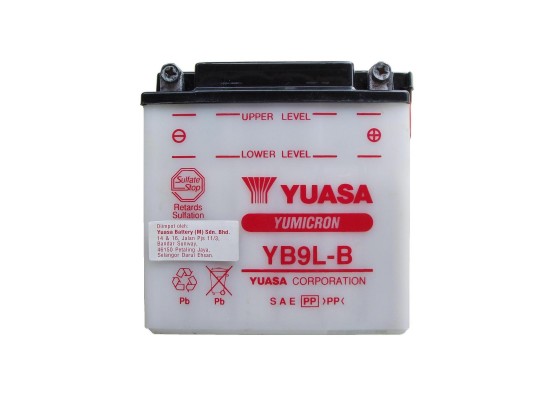 Μπαταρία μοτοσυκλετών YUASA Yumicron YB9L-B - 12V 9 (10HR) - 130 CCA (EN) εκκίνησης