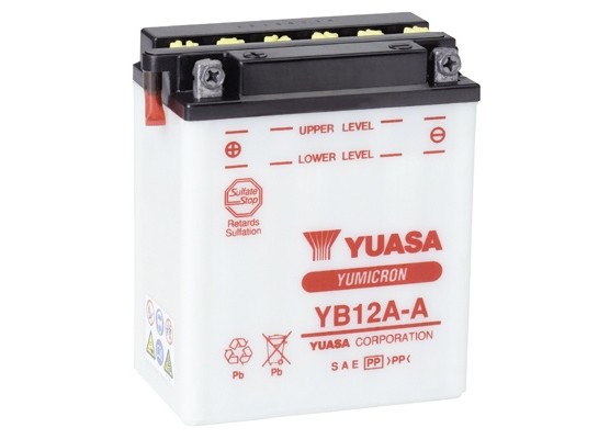 Μπαταρία μοτοσυκλετών YUASA Yumicron YB12A-A - 12V 12 (10HR) - 165 CCA (EN) εκκίνησης
