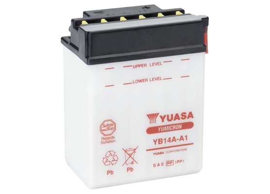 Μπαταρία μοτοσυκλετών YUASA Yumicron YB14A-A1 - 12V 14 (10HR) - 190 CCA (EN) εκκίνησης
