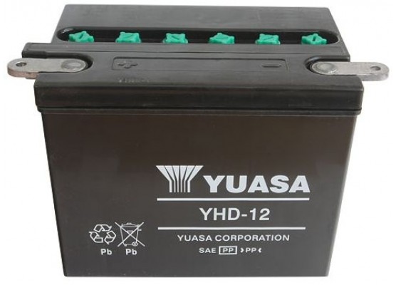 Μπαταρία μοτοσυκλετών YUASA Conventional YHD-12 - 12V 28 (10HR) - 240 CCA (EN) εκκίνησης