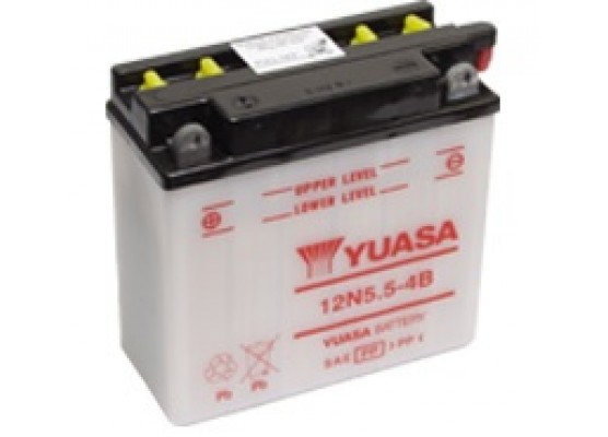 Μπαταρία μοτοσυκλετών YUASA Conventional 12N5.5-4B - 12V 5.5 (10HR) - 60 CCA (EN) εκκίνησης