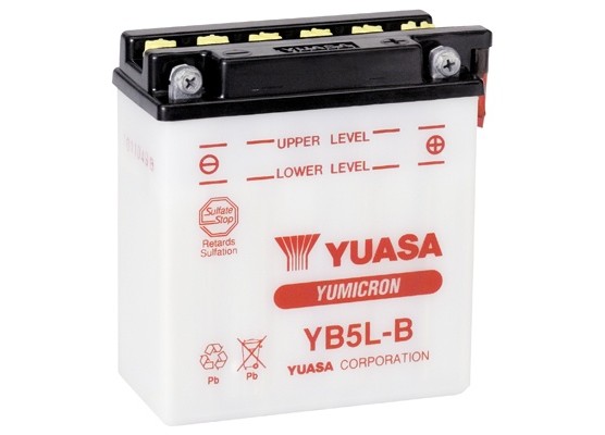 Μπαταρία μοτοσυκλετών YUASA Yumicron INDO YB5L-B - 12V 5 (10HR) - 65 CCA (EN) εκκίνησης (με υγρά)