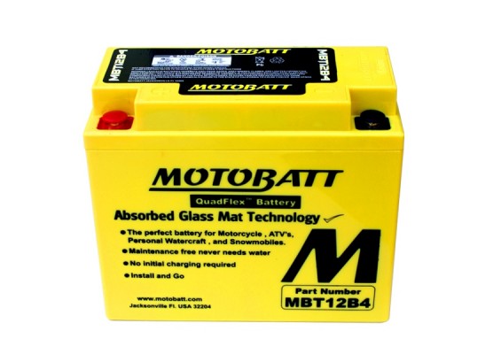 Μπαταρία μοτοσυκλετών MOTOBATT MBT12B4 - 12V 11 (10HR)Ah - 175CCA εκκίνησης