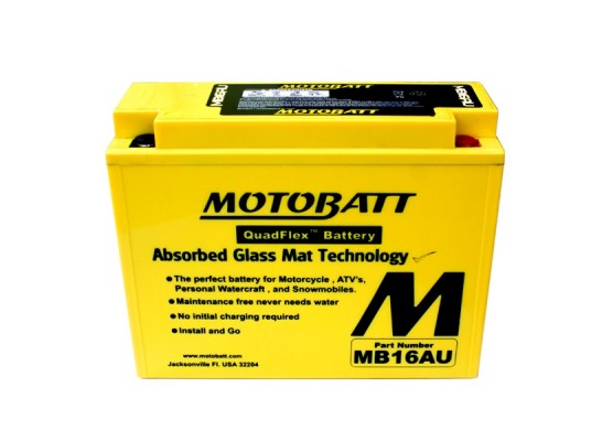 Μπαταρία μοτοσυκλετών MOTOBATT MB16AU - 12V 21 (10HR)Ah - 230CCA εκκίνησης