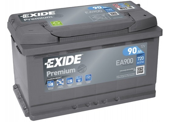 Μπαταρία αυτοκινήτου Exide Premium EA900 - 12V 90 Ah - 720CCA A(EN) εκκίνησης