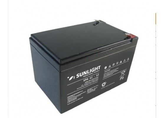 Μπαταρία Sunlight SPA12-12 VRLA - AGM τεχνολογίας - 12V 12Ah (C20)