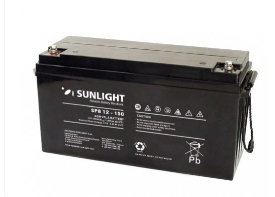 Μπαταρία Sunlight SPB12-150 VRLA - AGM τεχνολογίας - 12V 150Ah (C10)