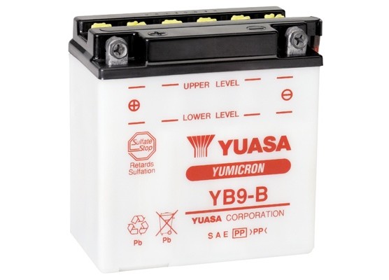 Μπαταρία μοτοσυκλετών YUASA Yumicron YB9-B (ΜΕ ΥΓΡΑ)- 12V 9 (10HR) - 130 CCA (EN) εκκίνησης