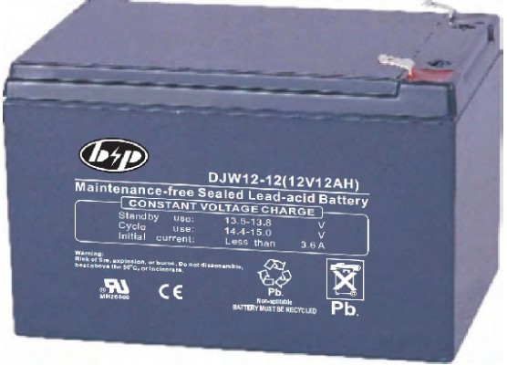 Μπαταρία B&P DJW12-12(T2) VRLA - AGM τεχνολογίας - 12V 12Ah (C20)