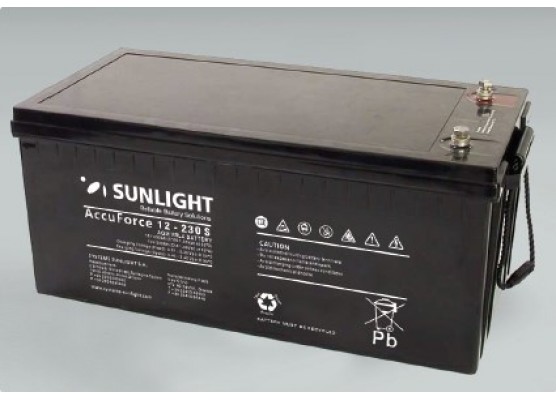 Μπαταρία Sunlight Accuforce Solar 12-230S VRLA - AGM τεχνολογίας 12V - 230Ah (C100) 