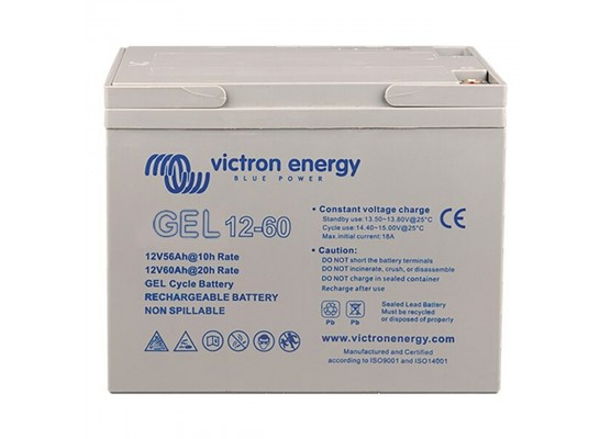 Μπαταρία VICTRON 12-60 GEL - VRLA τεχνολογίας - 12V 60Ah (C20)