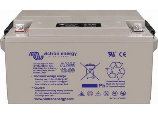 Μπαταρία VICTRON 12-90 GEL - VRLA τεχνολογίας - 12V 90Ah (C20)