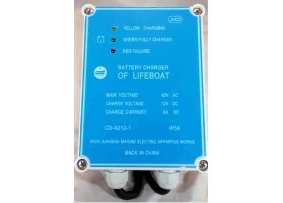 Αυτόματος Φορτιστής - Συντηρητής Lifeboat JHCD CD-4212-1 12V 5A με είσοδο 42V