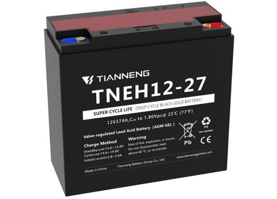 Μπαταρία Tianneng TNEH12-27 AGM τεχνολογίας ηλεκτρικών οχημάτων - 12V 27Ah(C20)