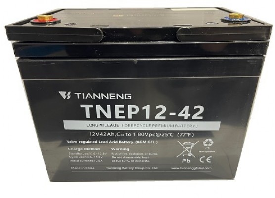Μπαταρία Tianneng TNEP12-42 AGM τεχνολογίας ηλεκτρικών οχημάτων - 12V 42Ah (C20)