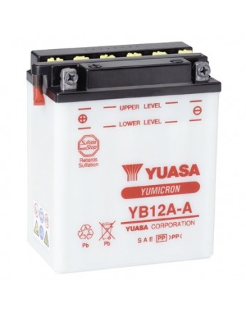 Μπαταρία μοτοσυκλετών YUASA Yumicron YB12A-A - 12V 12 (10HR) - 150 CCA (EN) εκκίνησης