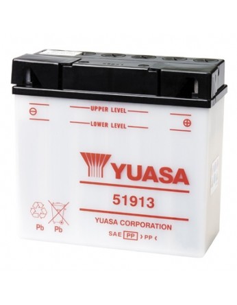 Μπαταρία μοτοσυκλετών YUASA Yumicron 51913 (ΧΩΡΙΣ ΥΓΡΑ) - 12V 19 (20HR) - 100 CCA (EN) εκκίνησης