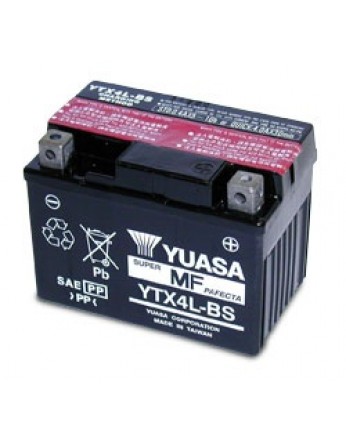 Μπαταρία μοτοσυκλετών YUASA Maintenance Free YTX4L-BS - 12V 3 (10HR)Ah - 50 CCA(EN) εκκίνησης 