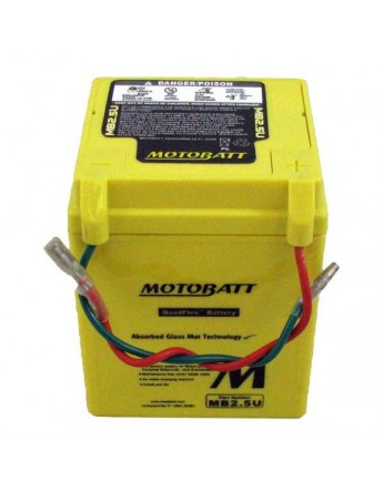 Μπαταρία μοτοσυκλετών MOTOBATT MB2.5U - 12V 2.5 (10HR)Ah