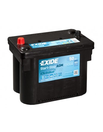 Μπαταρία αυτοκινήτου Exide AGM Start & Stop EK508 - 12V 50 Ah - 800CCA A(EN) Εκκίνησης