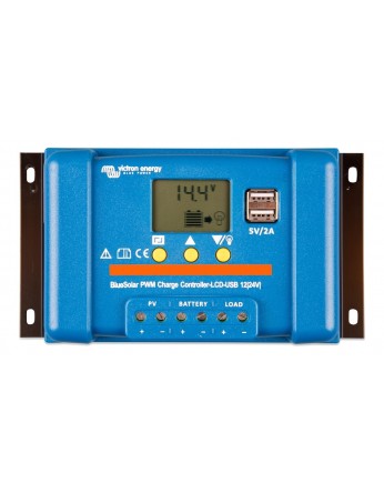 Ρυθμιστής φόρτισης φωτοβολταϊκών Victron BlueSolar PWM-LCD&USB 12/24V-30A