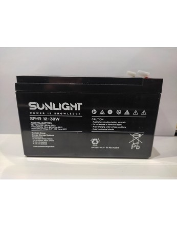 Μπαταρία Sunlight SPHR 12V-39W AGM High Rate (F1)