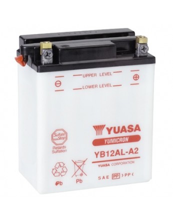 Μπαταρία μοτοσυκλετών YUASA Yumicron YB12AL-A2 - 12V 12 (10HR) - 165 CCA (EN) εκκίνησης