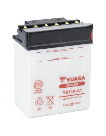 Μπαταρία μοτοσυκλετών YUASA Yumicron YB14A-A1 - 12V 14 (10HR) - 190 CCA (EN) εκκίνησης