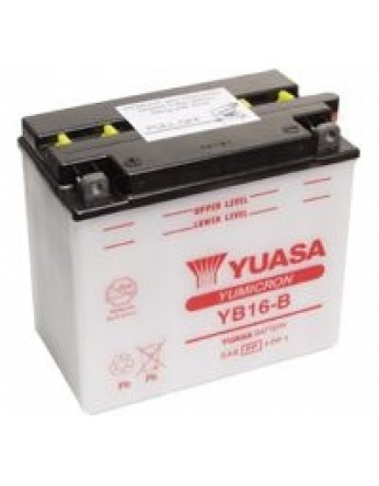 Μπαταρία μοτοσυκλετών YUASA Yumicron YB16-B - 12V 19 (10HR) - 240 CCA (EN) εκκίνησης
