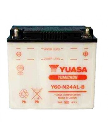 Μπαταρία μοτοσυκλετών YUASA Yumicron Y60-N24-AL-B - 12V 28 (10HR) - 300 CCA (EN) εκκίνησης