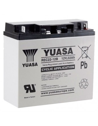 Μπαταρία YUASA REC22-12 VRLA - AGM τεχνολογίας - 12V 22Ah