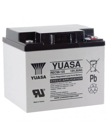 Μπαταρία YUASA REC50-12 VRLA - AGM τεχνολογίας - 12V 50Ah