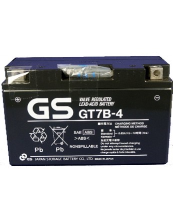 Μπαταρία μοτοσυκλετών GS AGM (factory activated) GT7B-4 - 12V 6.5Ah (10HR) - 110 CCA(EN) εκκίνησης 