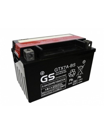 Μπαταρία μοτοσυκλετών GS Maintenance Free GTX7A-BS - 12V 6 Ah(10HR) - 85 CCA(EN) εκκίνησης 