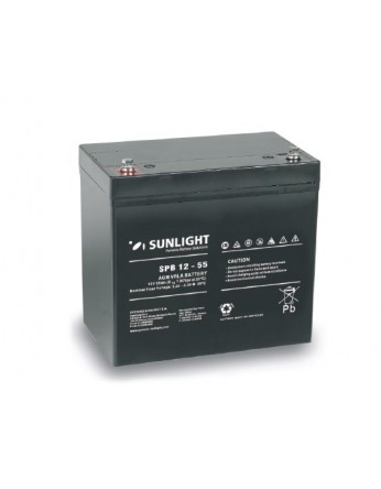 Μπαταρία Sunlight SPB12-55 VRLA - AGM τεχνολογίας - 12V 55Ah (C10)