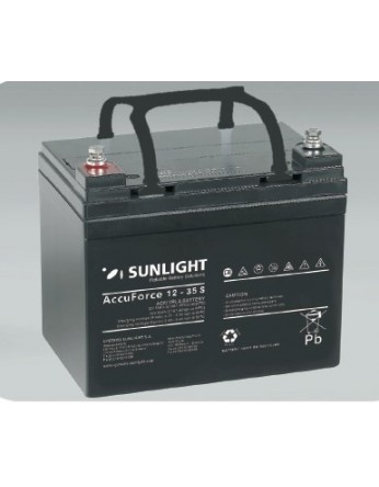 Μπαταρία Sunlight Accuforce Solar 12-35S VRLA - AGM τεχνολογίας 12V - 35Ah (C100)