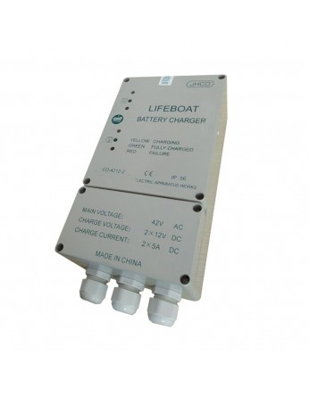 Αυτόματος Φορτιστής - Συντηρητής Lifeboat JHCD CD-4212-2 12V 5A με είσοδο 42V