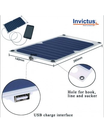 INVICTUS SRUSB-5 Ηλιακός  Φορτιστής με USB 5W