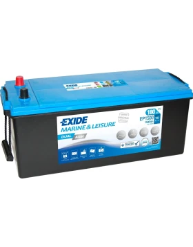 Μπαταρία EXIDE Dual AGM EP1500 12V 180Ah 900CCA A(EN)