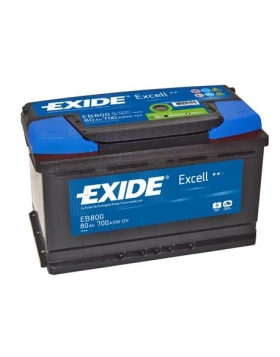 Μπαταρία αυτοκινήτου Exide Excell EB800 - 12V 80Ah - 700 CCA A(EN) εκκίνησης 