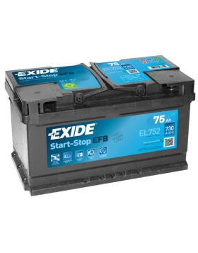 Μπαταρία EXIDE EFB Start & Stop EL752 12V 75Ah 730CCA A(EN)