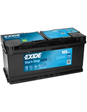 Μπαταρία EXIDE AGM Start & Stop EK1050 12V 105Ah 950CCA A(EN)