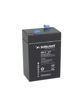 Μπαταρία SUNLIGHT SPA6-4.5 6V 4.5Ah (C20) VRLA - AGM