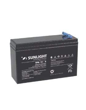 Μπαταρία SUNLIGHT SPA12-6 12V 6Ah (C20) VRLA - AGM
