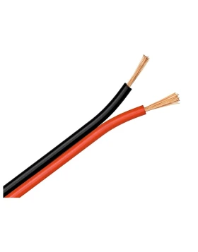 Καλώδιο ήχου 2X0.75mm² ανά μέτρο (κόκκινο-μαύρο)