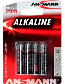 Αλκαλική μπαταρία Ansmann AAA LR3 1,5V (4 τεμ.)