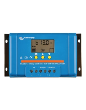 VICTRON Solar Charge Controller BlueSolar PWM DUO-LCD&USB 12-24V 20A