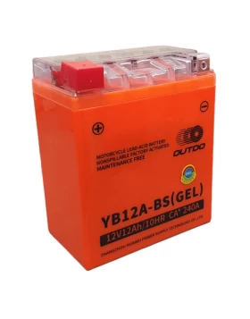 Μπαταρία OUTDO YB12A-BS (GEL) 12V 12Ah 240CA (EN)